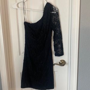 One sleeve lace dress